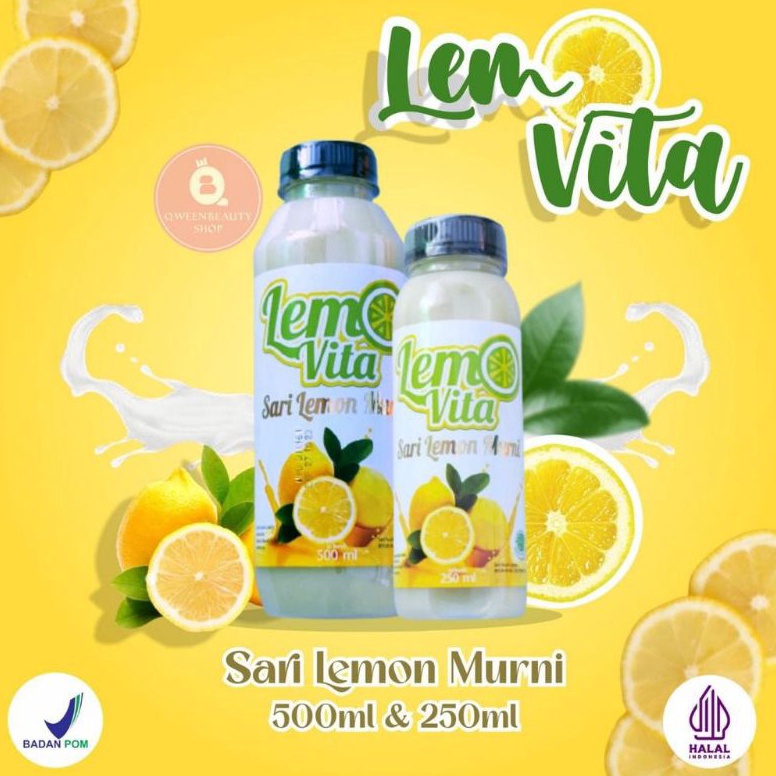 

[Produk YG95] (READY) Lemovita 500 ML Sari lemon murni Original Baru