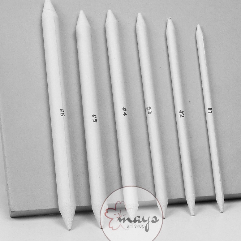 

[KODE DM0jk] Paper Stump Set Isi 6 Pcs - Paper Pencil - Pensil Blending Dusel Sketsa Sketch V-Tec