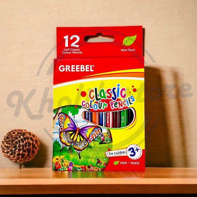 

Terlarisss➼ Pensil Warna Pendek 12W Greebel Classic 67