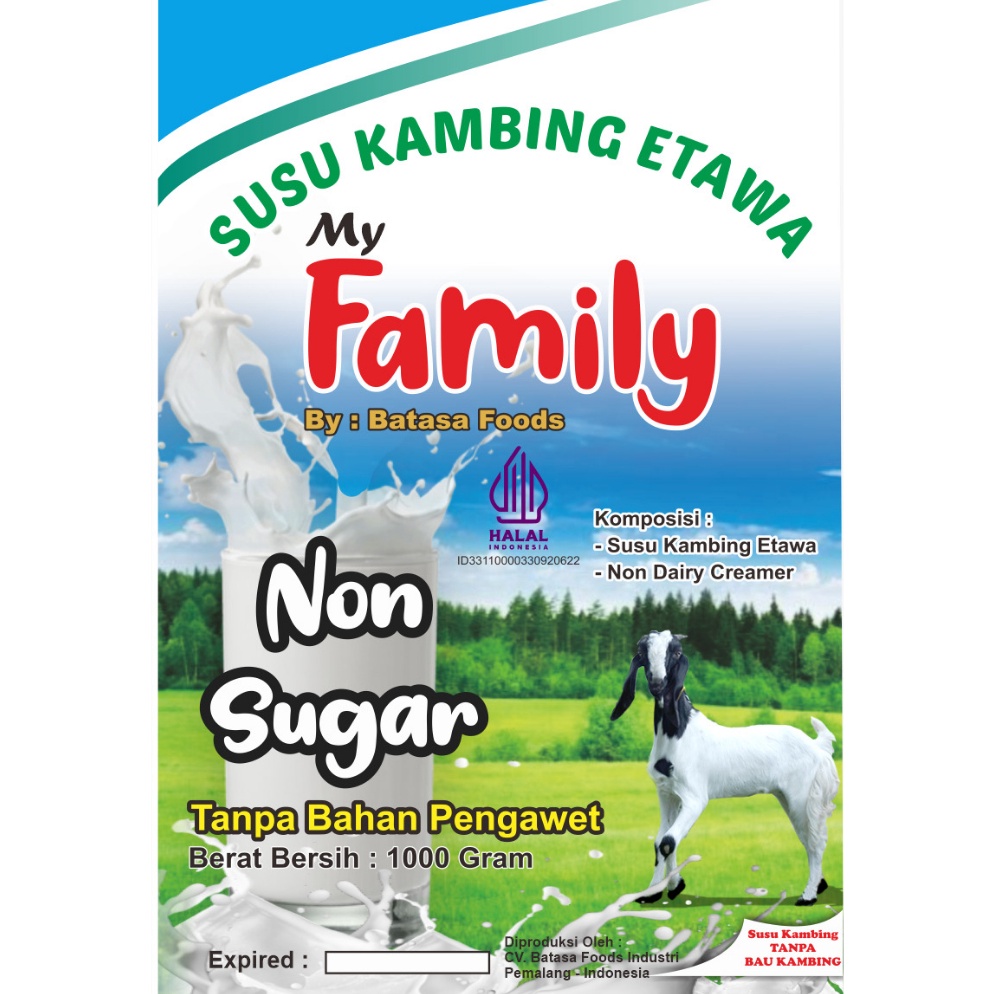 

Terk!!ni Susu Kambing Etawa Family Non Sugar 1 KG Alufoil Murah Meriah