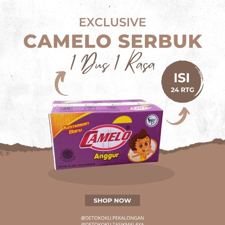 

[♛S64&] Es Camelo Serbuk - 1 Dus 1 isi 240pcs Segera Beli