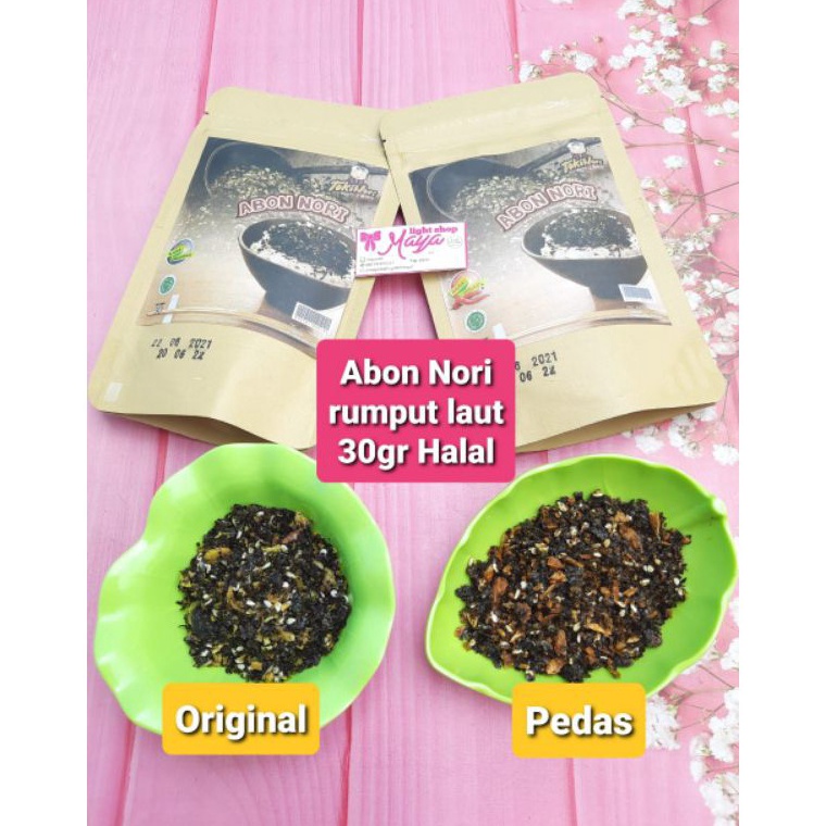 

R33ady St0ck Abon nori 30gr abon rumput laut tokinori original pedas bawang goreng abon rumput laut seaweed mentai snack abon Ayo Beli