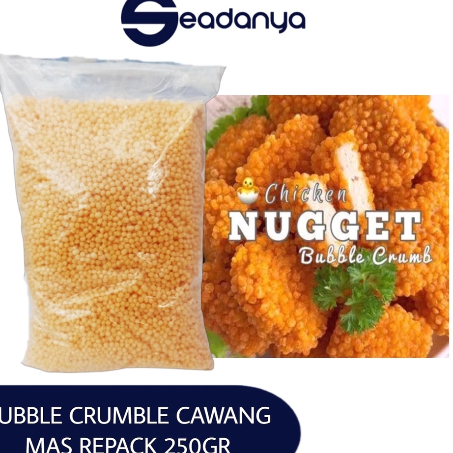

[KODE PRODUK VJ0WQ4964] BUBBLE CRUMB CAWANG MAS repack 250gr - Tepung roti crumble 250gr - Tepung nugget - rice crispy bubble crumb 250gr