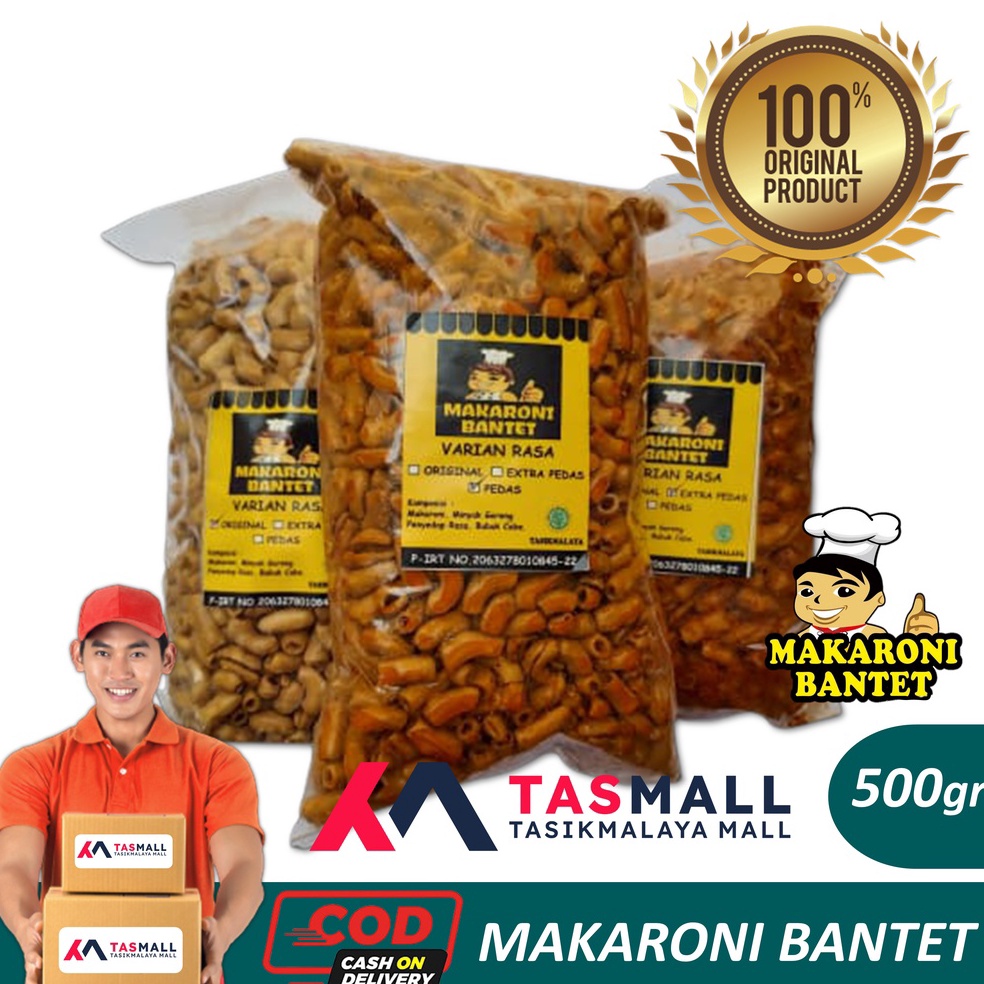 

Buru@n Beli MAKARONI BANTET KILOAN Oleh-Oleh Khas Tasikmalaya kemasan 500gr Eleoen