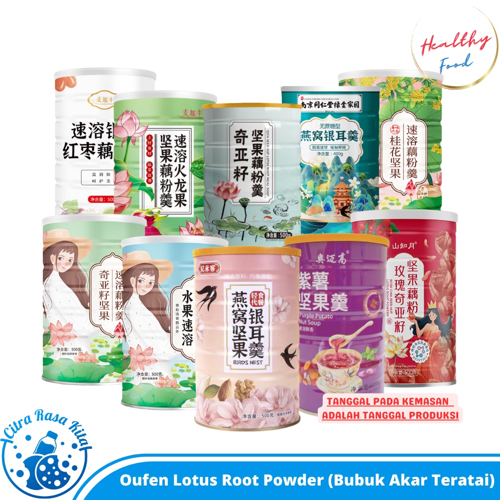 

[COD CE65] Ou fen Lotus Root Powder Halal Original / Bubuk Akar Teratai Bst Terlaris