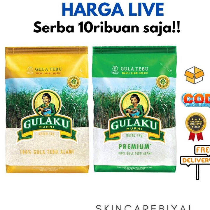 

[KODE PRODUK 6KJS87969] GULA GULAKU 1KG REFILL