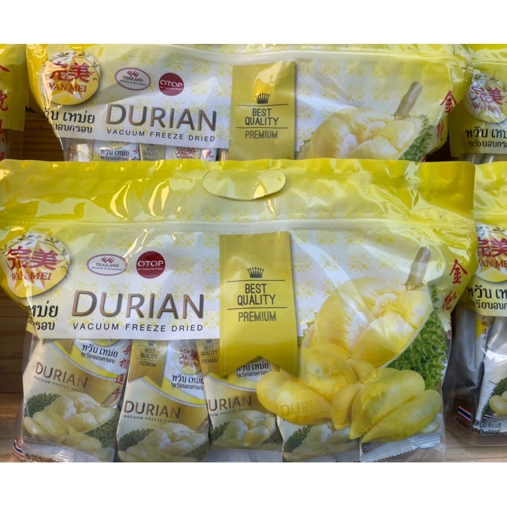 

[KODE MZYVT] Wan Mei Durian Vacuum Freeze Dried isi 10pcs/Snack Thailand