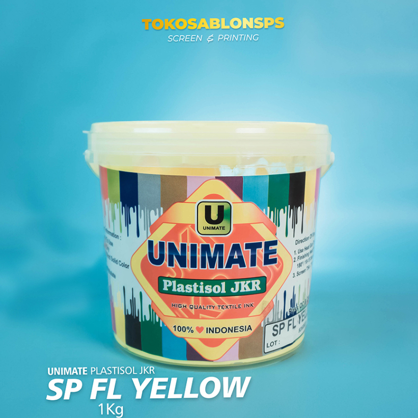 

Tinta Sablon Plastisol JKR SP FL Yellow @1kg