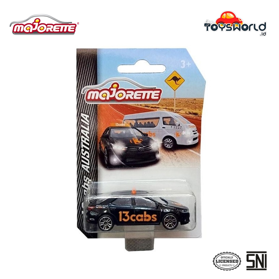 Majorette 13 cabs Australia Toyota Corolla Altis Diecast Hitam