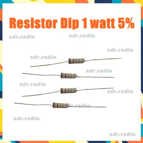 Resistor 1w 6K2 6.2 kilo ohm Resistor 1 watt 6.2K 2watt toleransi 5% 1w