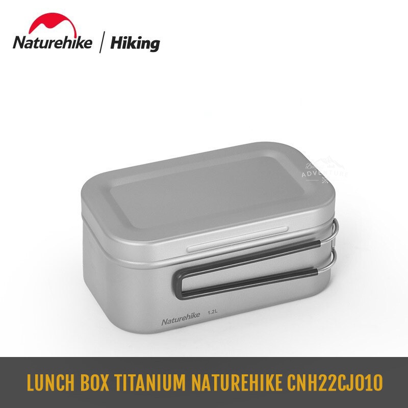LUNCH BOX TITANIUM NATUREHIKE CNH22CJ010 KOTAK MAKAN TITANIUM