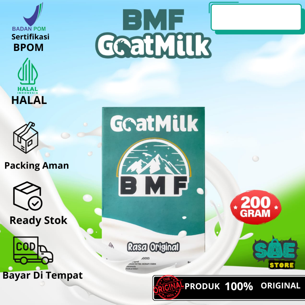 

Susu Kambing Etawa BMF Rasa Original BPOM ORIGINAL HALAL