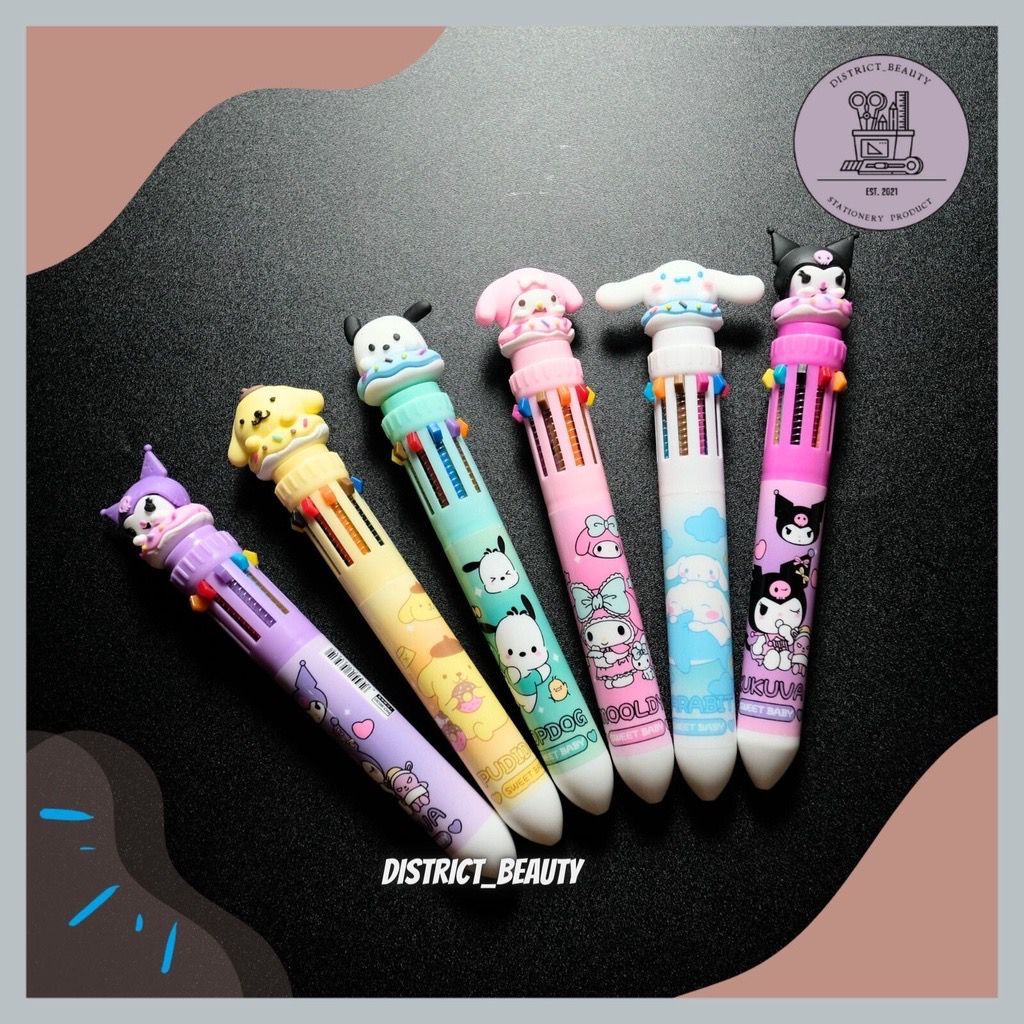 

PULPEN 10 WARNA SANRIO PULPEN WARNA WARNI SANRIO PULPEN LUCU KUROMI CINAMOROL TERMURAH