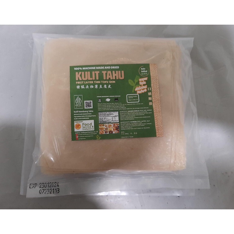 

Terk!ni Kulit Tahu Potongan 10 cm isi 100 lembar HALAL [130]