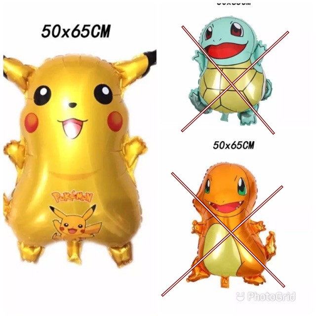 Balon karakter pikachu pokemon / balon karakter ultah