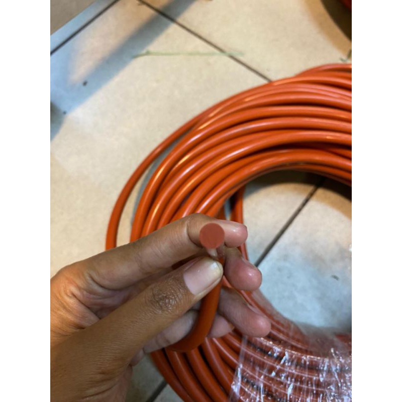 Oring Merah Silikon Cord 6mm Oring Red Padat Silicone meteran
