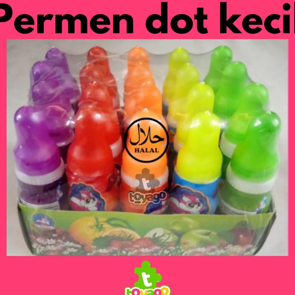 

[KODE HTROV] Permen Dot Mini/Empeng frutty Isi 20 Pcs Grosir Murah