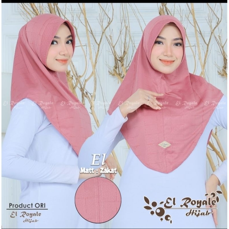 Jilbab bergo hijab instan EL KOTAK ORI EL ROYALE