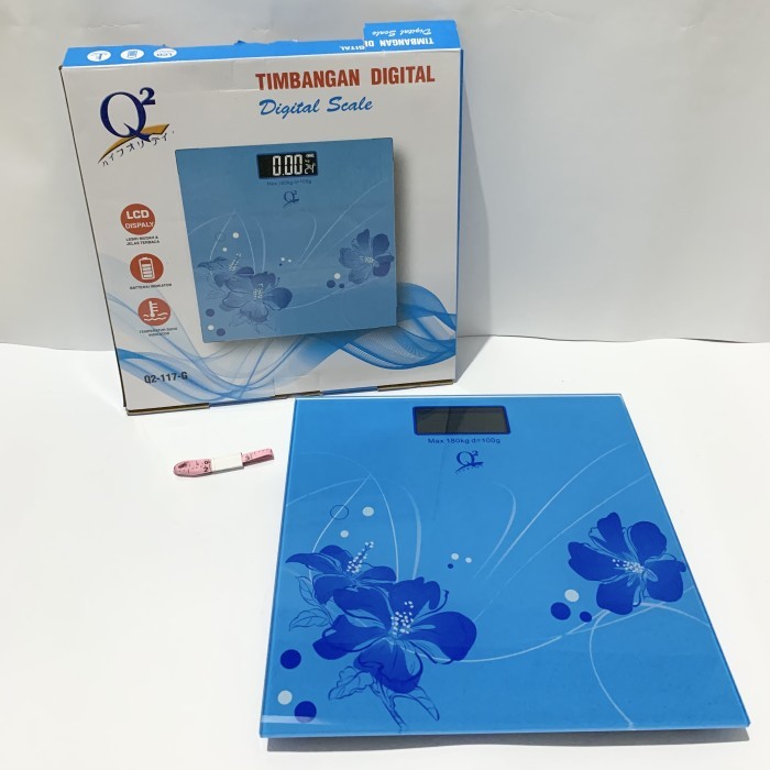 Q2 117G TIMBANGAN BADAN DIGITAL TIMBANGAN KACA DIGITAL Q2-117G Personal Digital Bathroom Scale