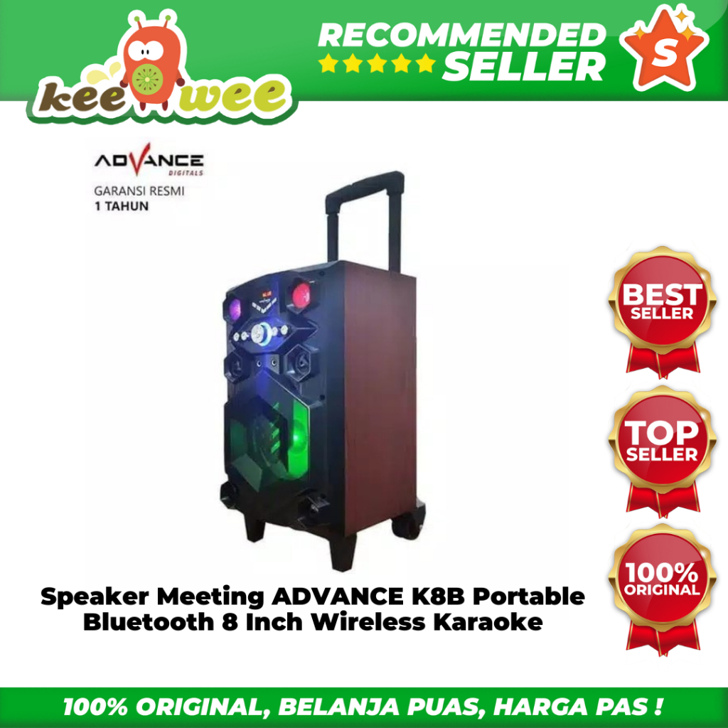 Speaker Meeting ADVANCE K8B Portable Bluetooth 8 Inch Wireless Karaoke