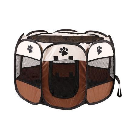 Kandang Kucing Lipat Bahan Kain Portable / Kandang Hewan Portable