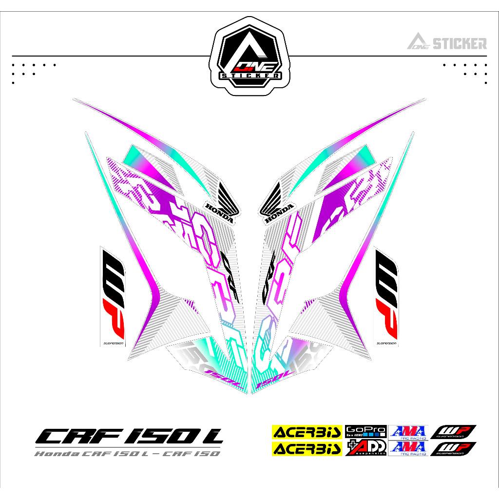 STRIPING HONDA CRF150 L MOTIF 3 / CRF150L / STIKER / STRIPING CRF150