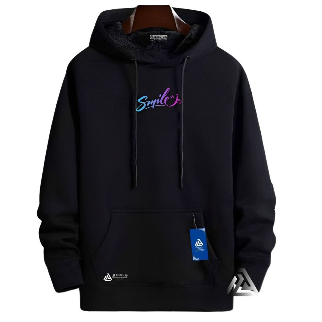 Jaket Sweater SMILE BAHAN TEBAL DAN HALUS Pria Wanita terbaru 2023 Kekinian Hoodie  Pria Sewater Hoo
