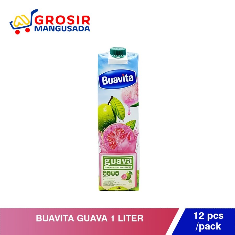 

Buavita Jus Jambu Guava Juice Buah Asli 1 Liter