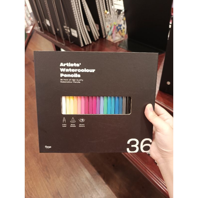 

Typo Artists Water Color Watercolor Pencil Pensil Warna Pewarna Cat Air isi 36 Set