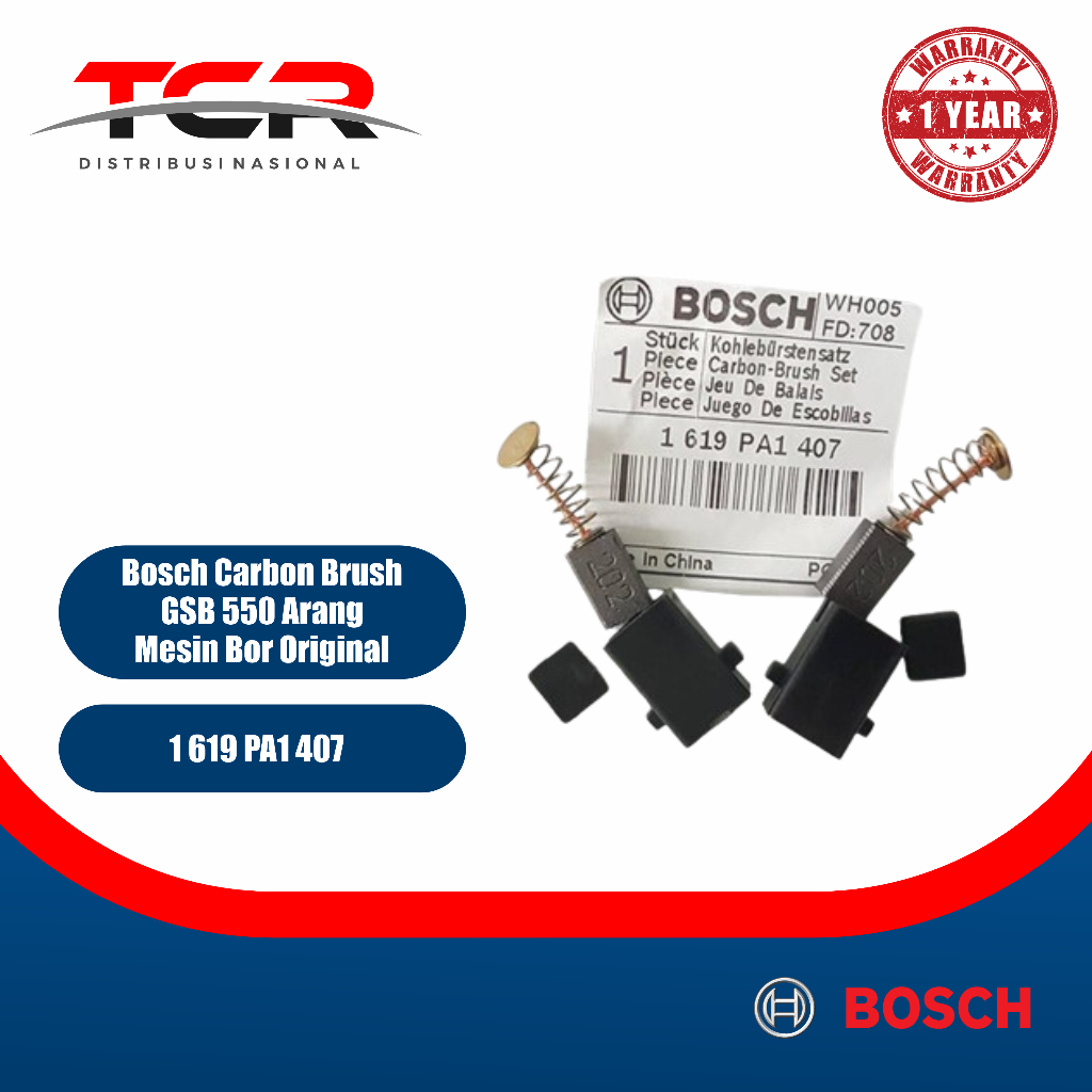 Bosch Carbon Brush GSB 550 / Arang Mesin Bor Original [1619PA1407]