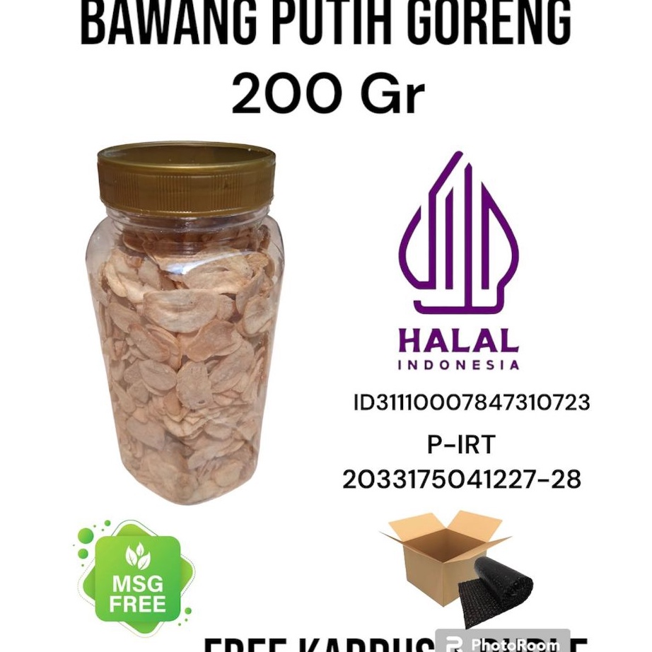 

[KODE 9TESC] Bawang putih Goreng toples