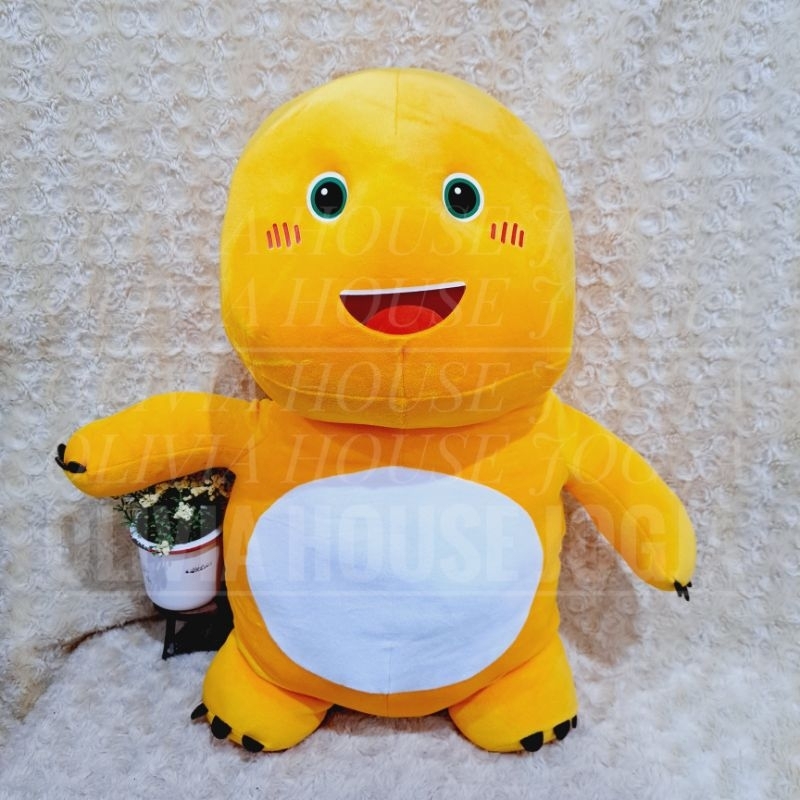 Boneka Dinosaurus Meme Kuning Lokal L Boneka Dino Meme Boneka Naloong