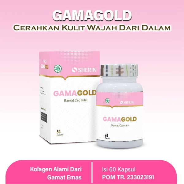 Gamagold kapsul colagen : Kapsul Kecantikan Dari Dalam 60 Kapsul - Lebih Glowing