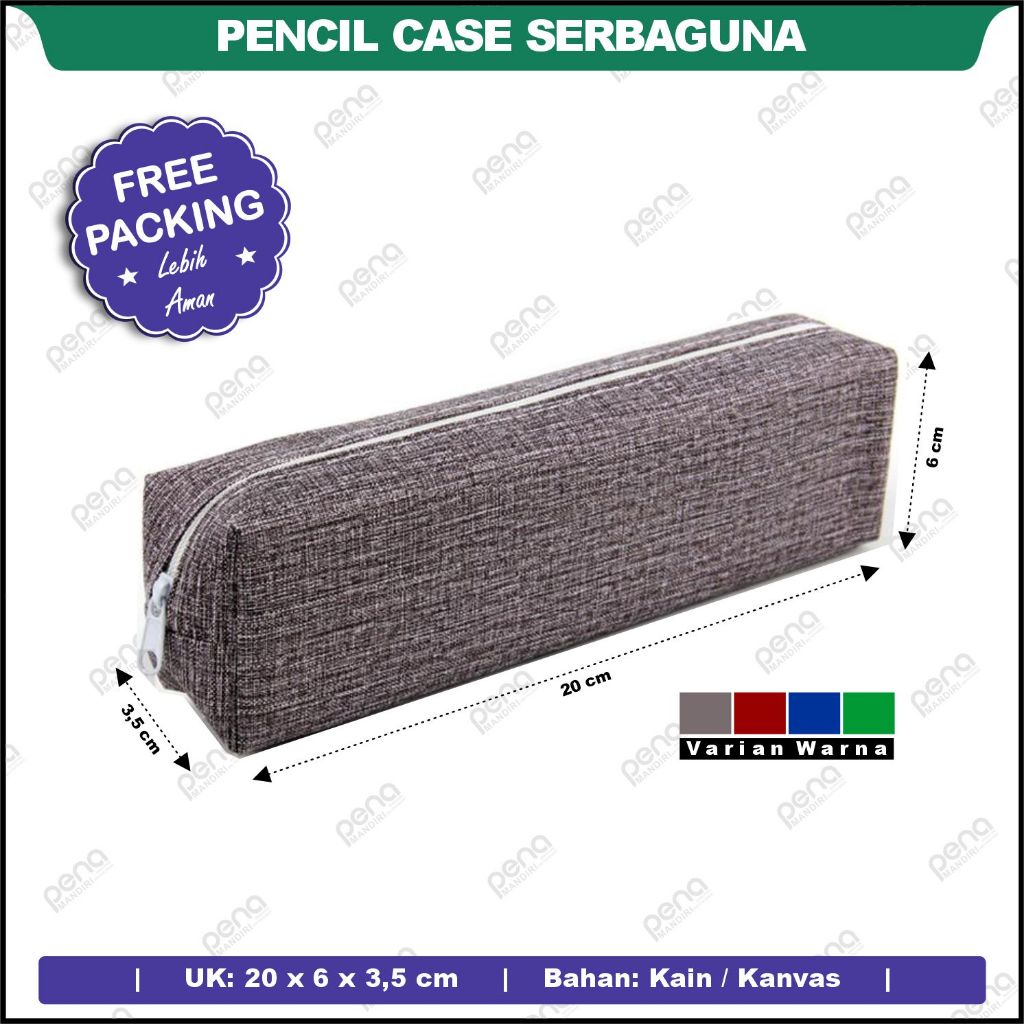 

KOTAK PENSIL KAIN POLOS | KOTAK PENSIL KAIN MULTIGUNA | TAS KOSMETIK | PENCIL CASE | TEMPAT PENSIL