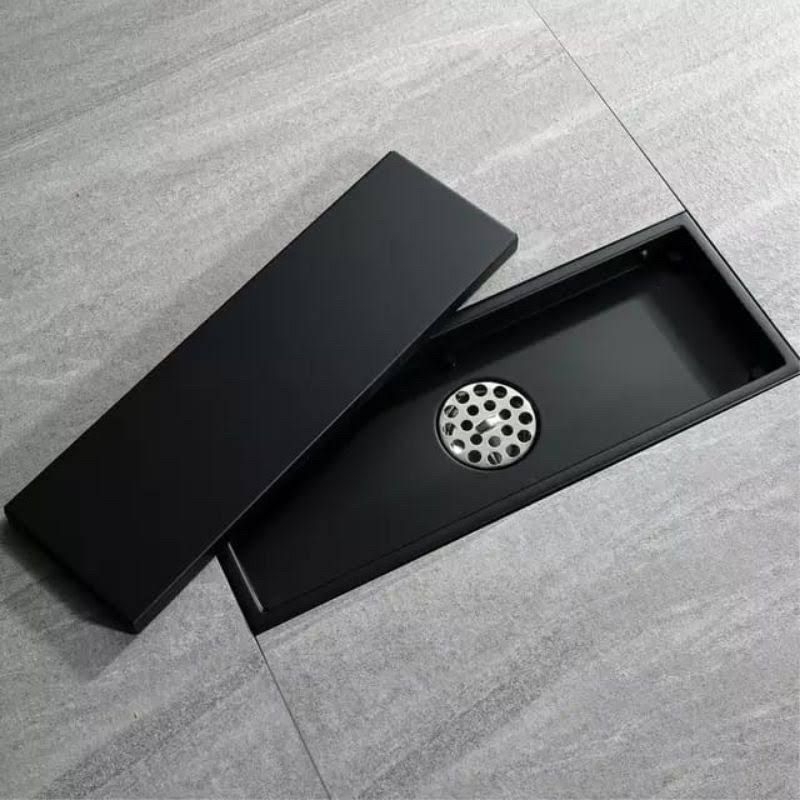 Floor drain hitam stainless 60 cm / floor drain panjang 60 cm hitam