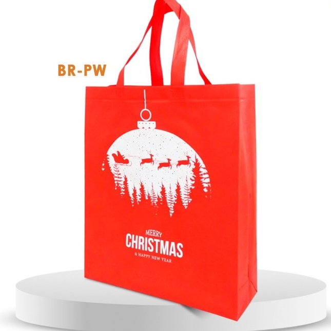 

Tas Bingkisan Natal Goodie Bag Natal Christmas Tas Snack Natal Kantong Natal Spunbond 37X30X9