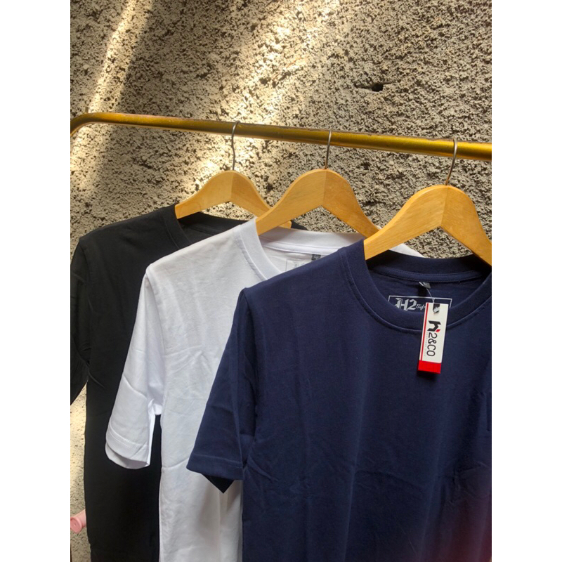 Kaos polos unisex H2&CO
