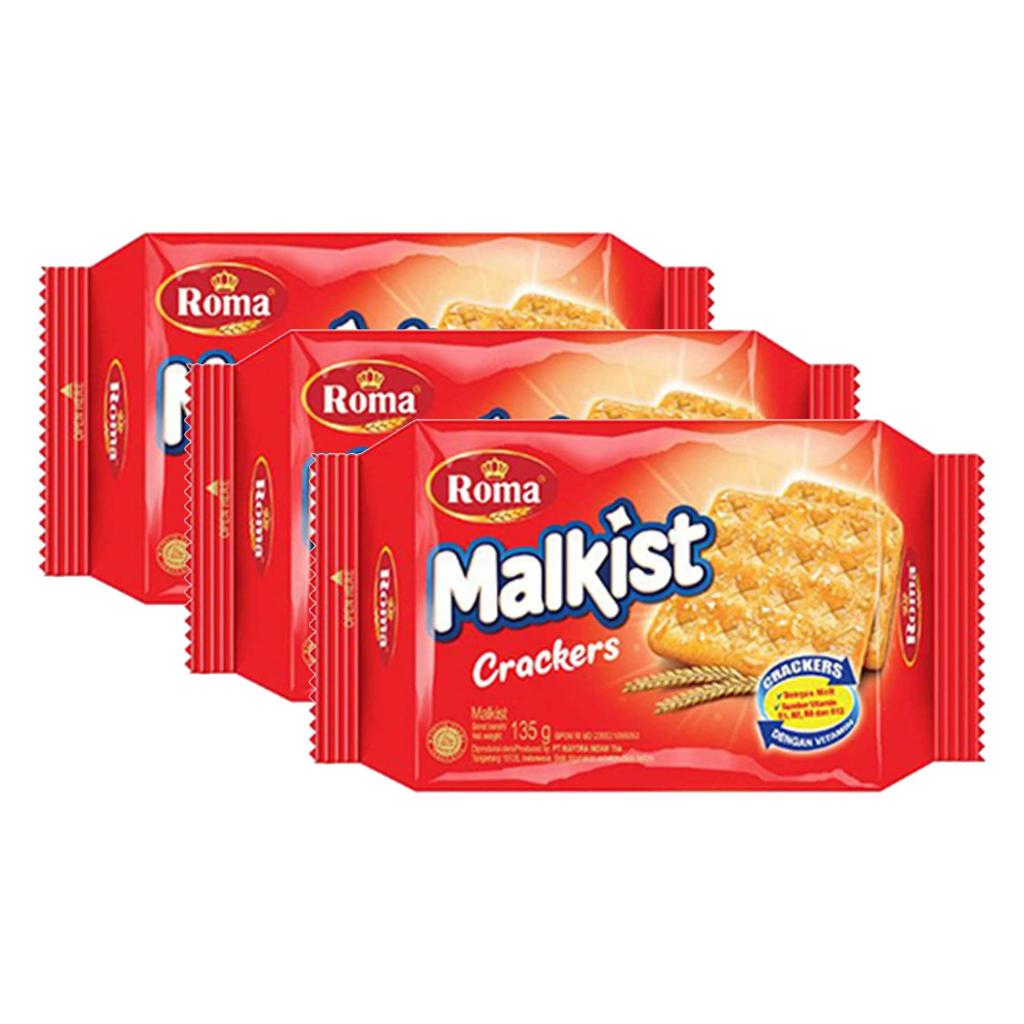

3Pcs Roma Malkist Crackers 135Gr