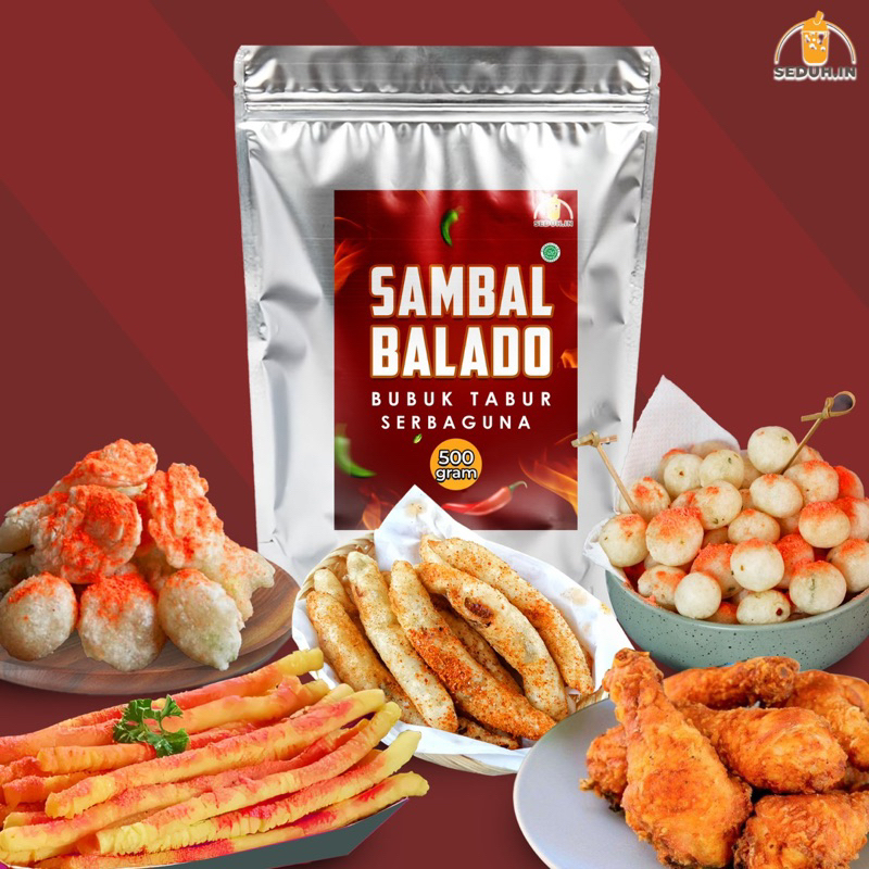

SAMBAL BALADO BUBUK 200Gr / BUBUK TABUR SERBAGUNA