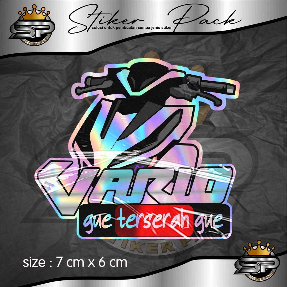 STIKER VARIO GUE TERSERAH GW STIKER PRINTING STIKER MOTOR VARIO KEREN