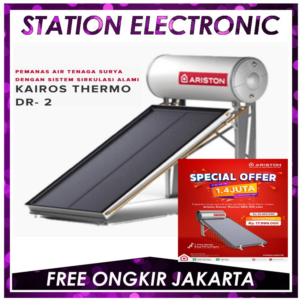 ARISTON WATER HEATER SOLAR 100 LITER