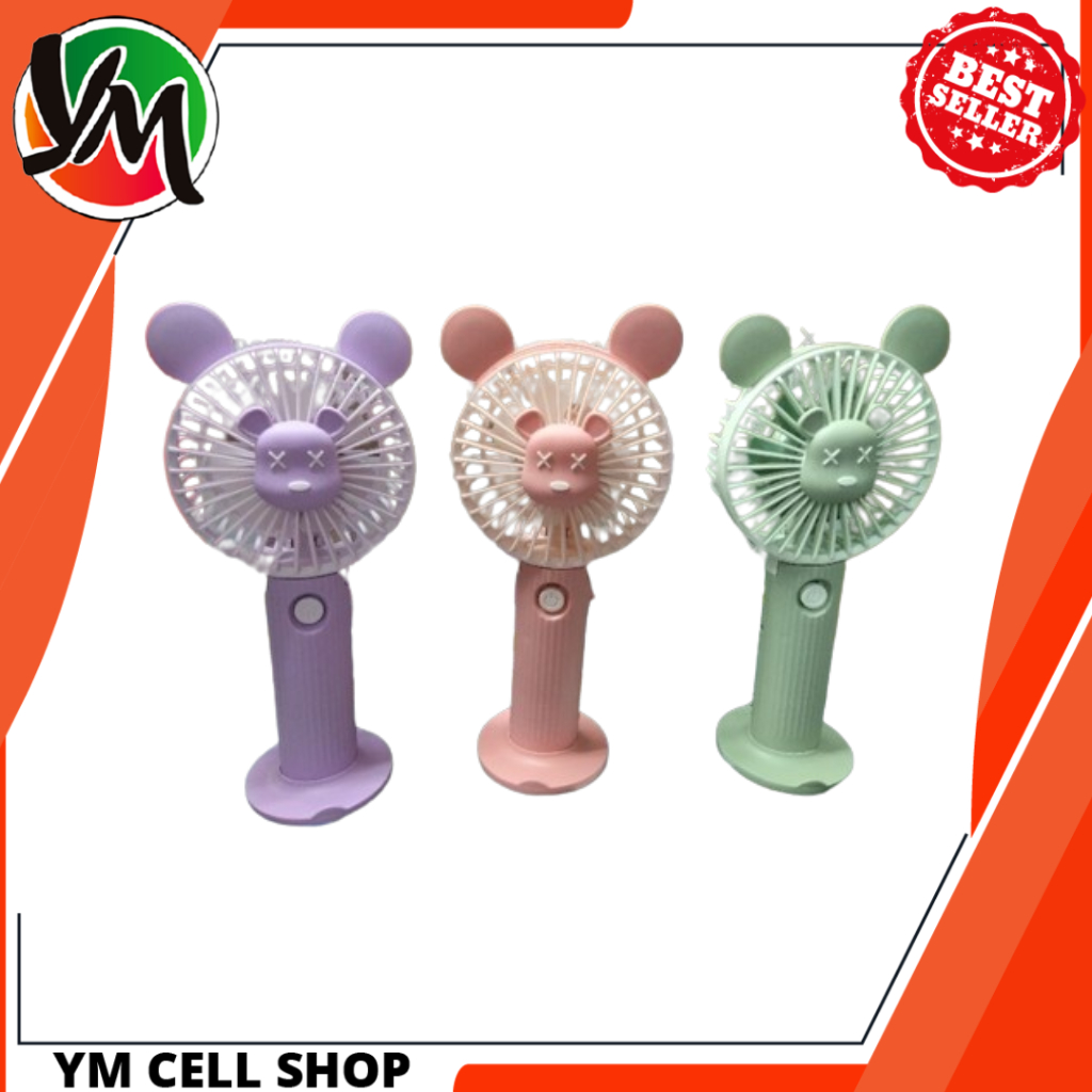 Kipas Angin Mini Beruang Fan Bear Kipas Fashion Portable Genggam Tangan Cute HQ45A