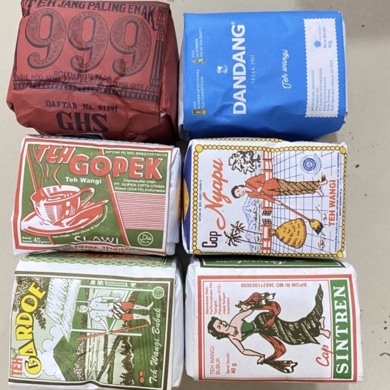 

✥Laris✻➯ Teh Racikan/Kombinasi Solo Asli 6 Macam (999,GOPEK,GARDOE,DANDANG,NYAPU,SINTREN) C40 ✯
