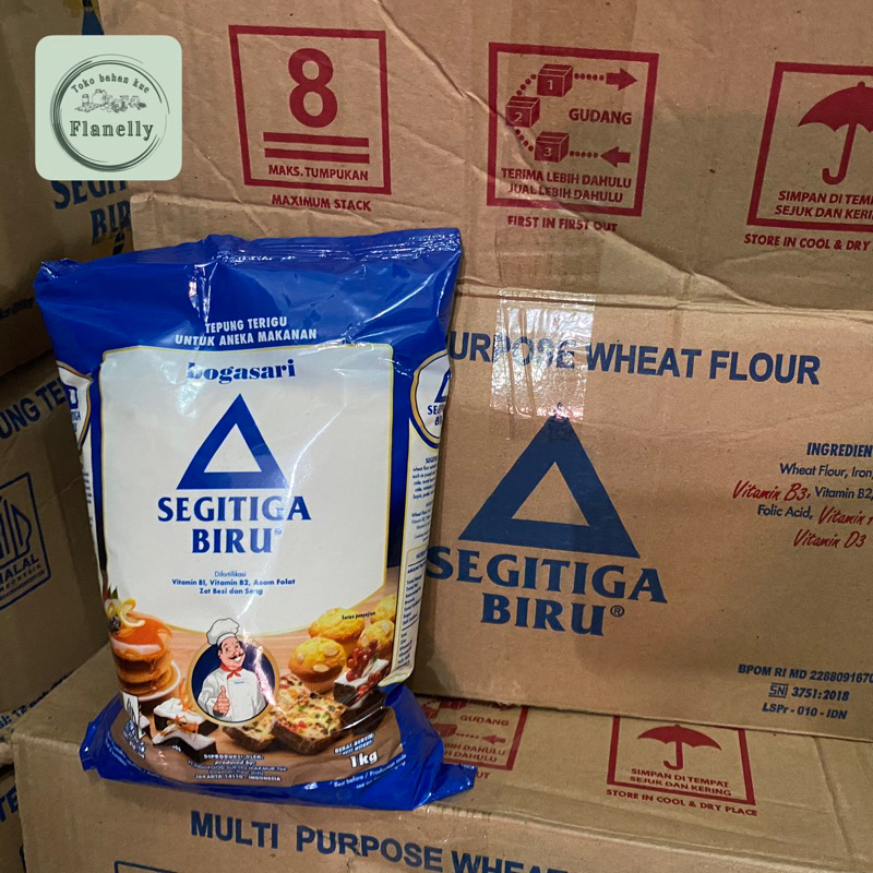 

1dus = 12 x 1kg Tepung segitiga biru premium