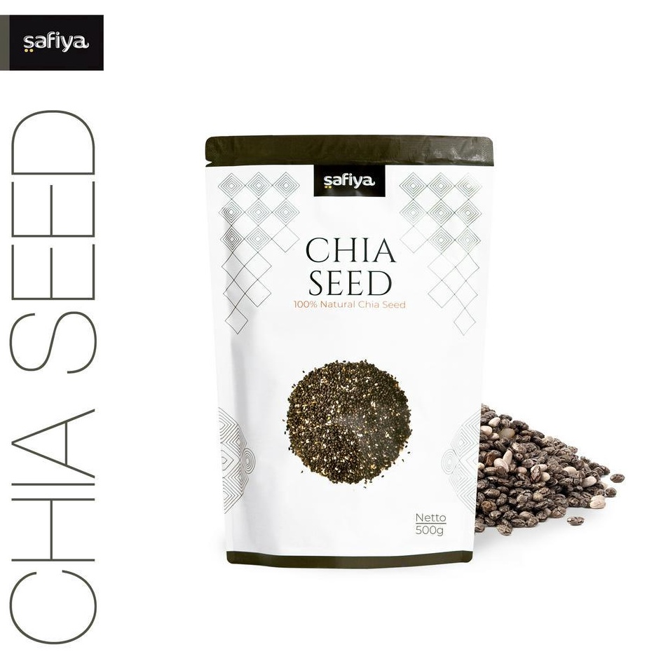 

Ready Stok➚ Chia Seedanik 500 gramanic Black Chiaseed Authentic Safiya Food D59 ➝