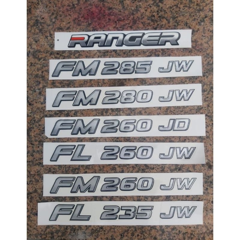 Stiker Hino 500 lohan RANGER FM 285 JW FM 280 JW FM 260 JD FL 260 JW FM 260 JW FL 235 JW