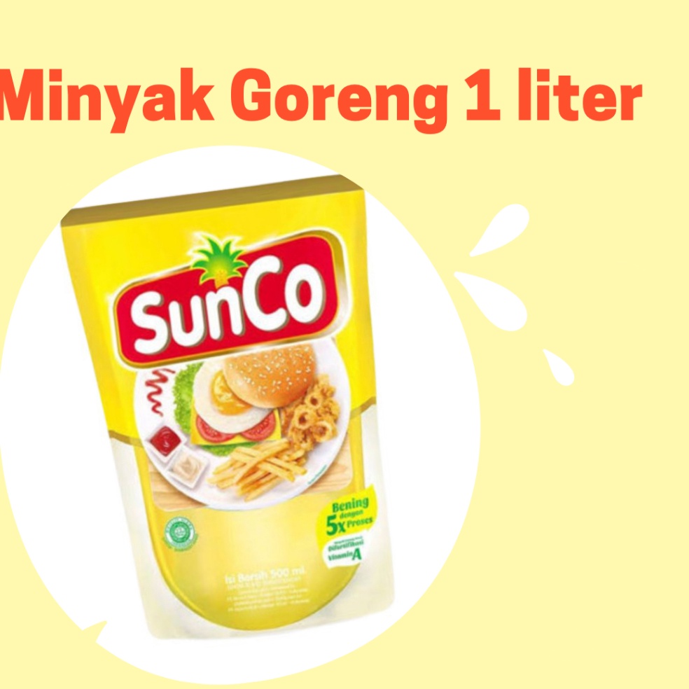 

[§A38&] [ JATIM ] SUNCO Minyak Goreng 1 liter Refill / Minyak Goreng Sunco GOGO Beli