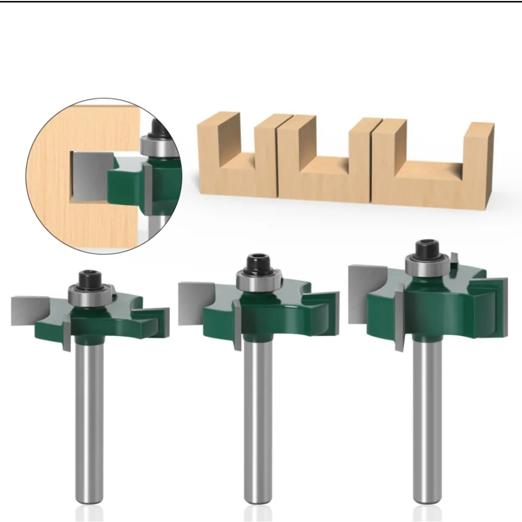 Mata Router Profil Slotting Bit 4Blade Shank 1/4