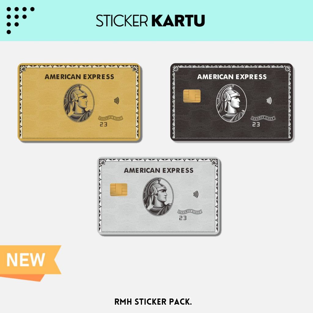 

Sticker Kartu ATM | Flazz | E-M0ney / Skin Card / Garskin Kartu || Tema American Express AMEX