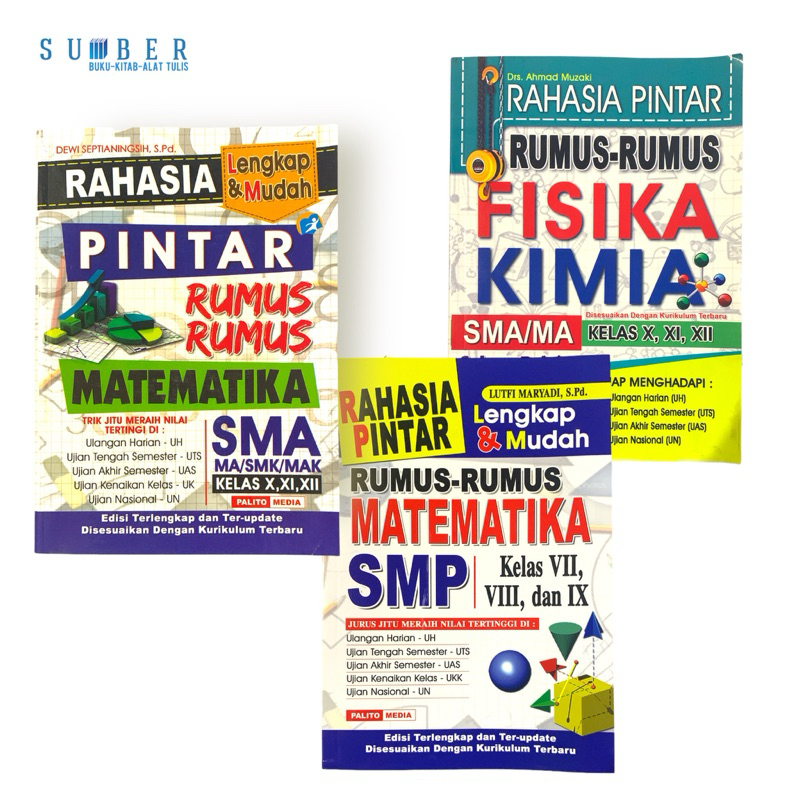 Buku Rumus Matematika Fisika Kimia Smp Sma